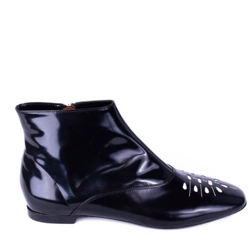 Emporio Armani Leather Black Ankle Boots - Picture 3 of 8